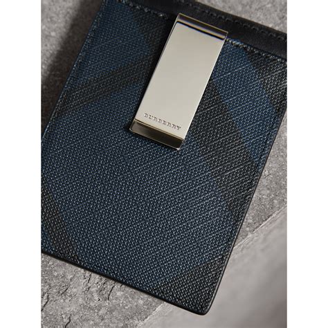 burberry card holder mens|Burberry wallet with money clip.